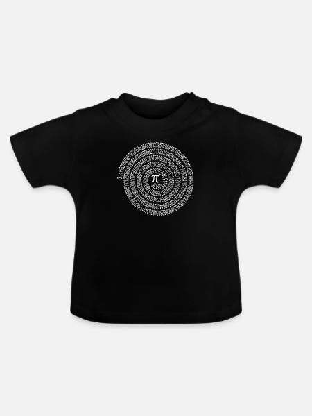 sPIrale (dunkel) - Baby Bio-T-Shirt mit Rundhals - Schwarz