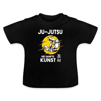 Ju-Jutsu die sanfte Kunst T-Shirt - Baby Bio-T-Shirt mit Rundhals - Schwarz - Vorne