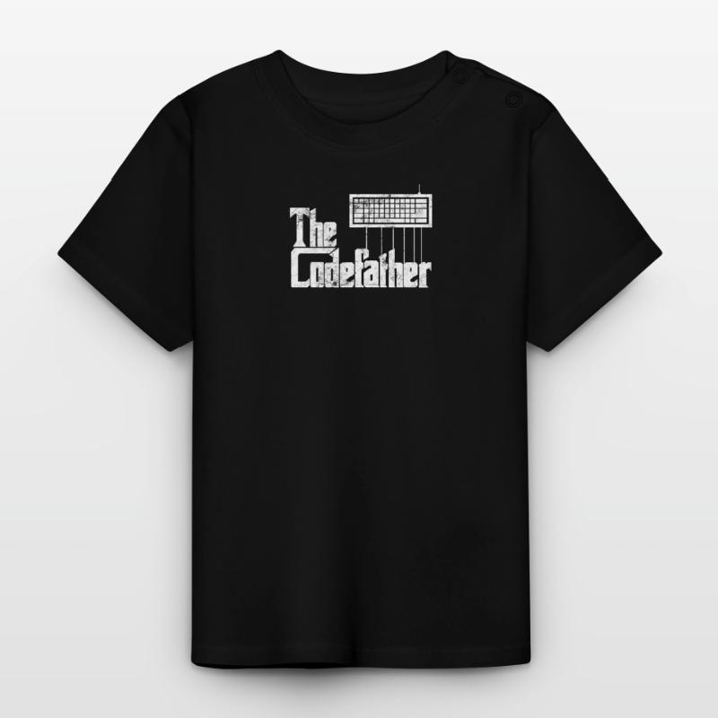 Conception de programmeur drôle Le graphique Codefather T-shirt bio col rond Bébé
