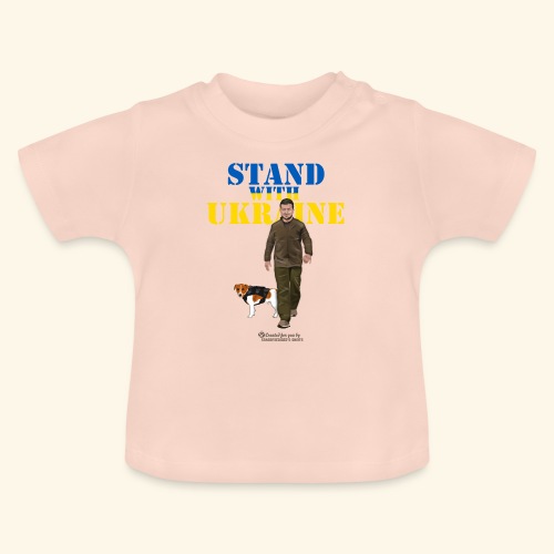 Ukraine Zelensky Patron Stand with Ukraine - Baby Bio-T-Shirt mit Rundhals