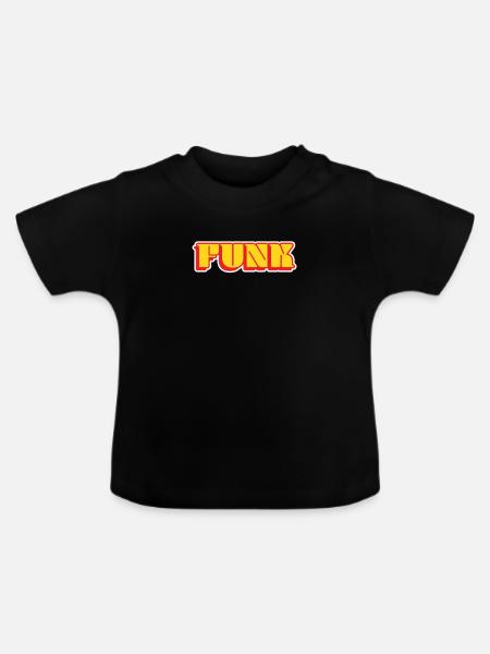 Funk - Baby Bio-T-Shirt mit Rundhals - Schwarz