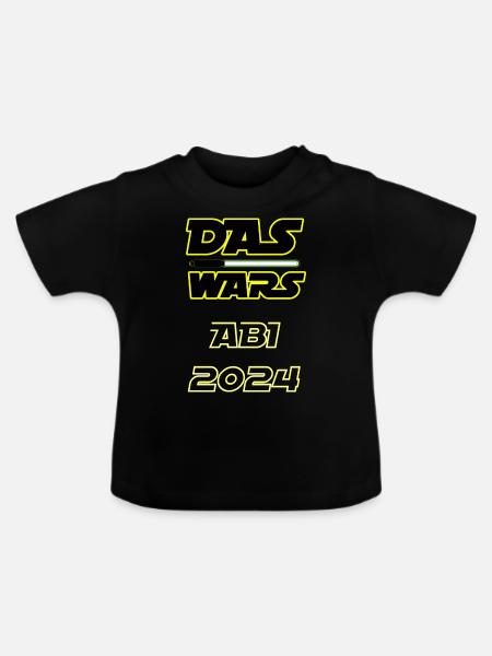 Abitur 2024 - Baby Bio-T-Shirt mit Rundhals - Schwarz