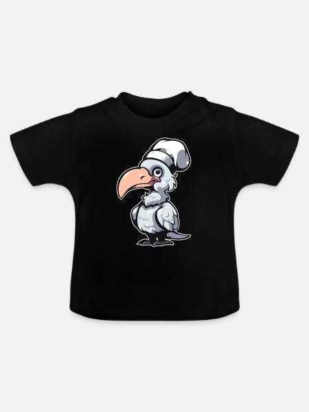 Schuhschnabel Koch - Baby Bio-T-Shirt mit Rundhals - Schwarz