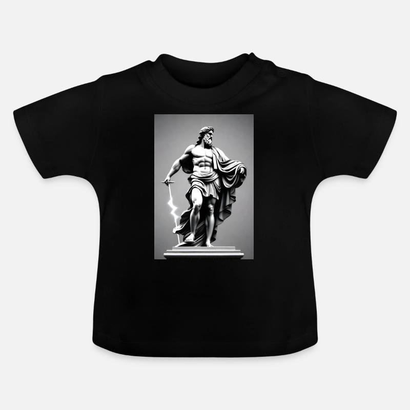 Zeus III - T-shirt bio col rond Bébé - noir