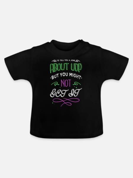 ethical encrypt jokes anonymous hacker - Baby Bio-T-Shirt mit Rundhals - Schwarz