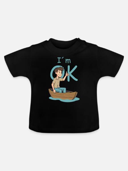 Seemann - Baby Bio-T-Shirt mit Rundhals - Schwarz