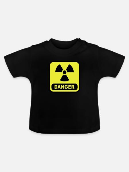 Danger Atom - Baby Bio-T-Shirt mit Rundhals - Schwarz