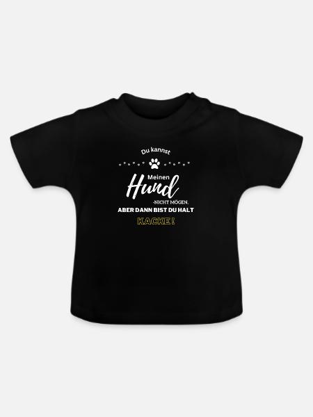 Du kannst - Baby Bio-T-Shirt mit Rundhals - Schwarz