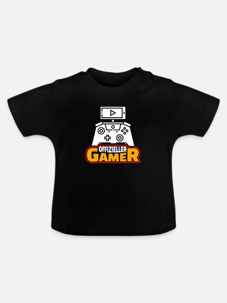 Offizieller Gamer - Baby Bio-T-Shirt mit Rundhals - Schwarz