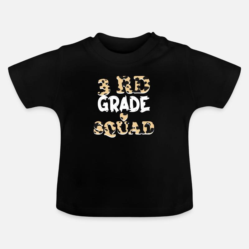 Cadeaux d’enseignants de 3e année pour les enseignants - T-shirt bio col rond Bébé - noir