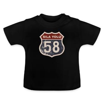 Sivas - Baby Bio-T-Shirt mit Rundhals - Schwarz - Vorne