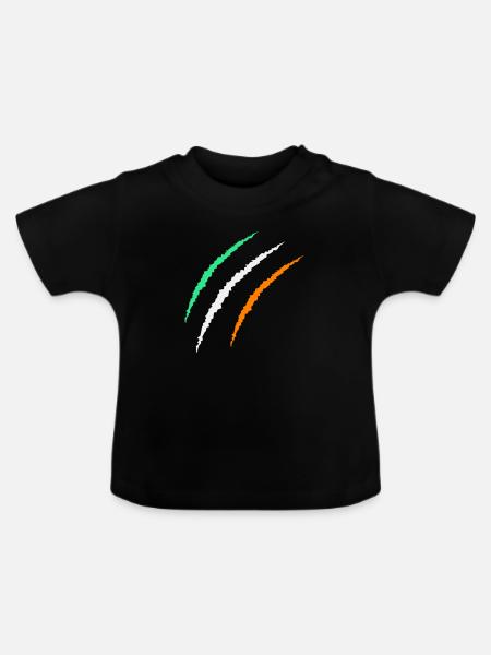 krallen irland - Baby Bio-T-Shirt mit Rundhals - Schwarz