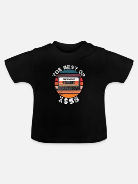 The best of 1955 - Baby Bio-T-Shirt mit Rundhals - Schwarz