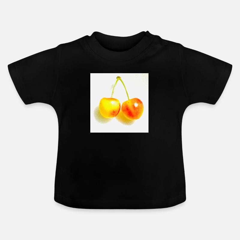 Cerise - T-shirt bio col rond Bébé - noir