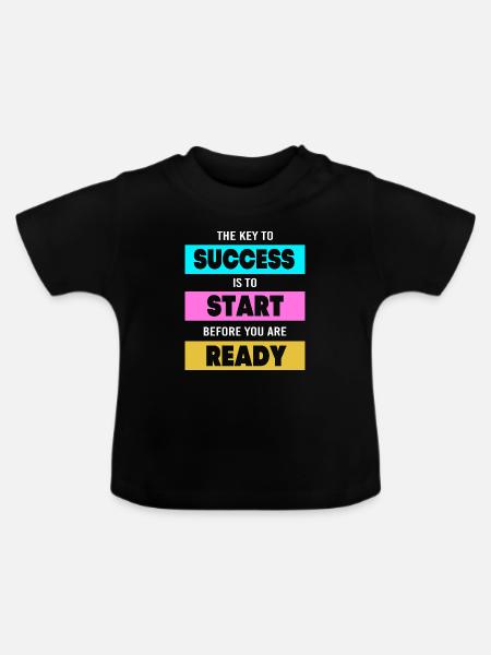 Unternehmer Workaholic - Baby Bio-T-Shirt mit Rundhals - Schwarz