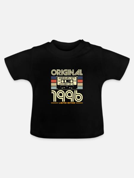 Original 1996 - Baby Bio-T-Shirt mit Rundhals - Schwarz