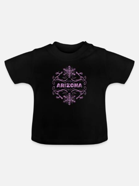 Arizona - Baby Bio-T-Shirt mit Rundhals - Schwarz