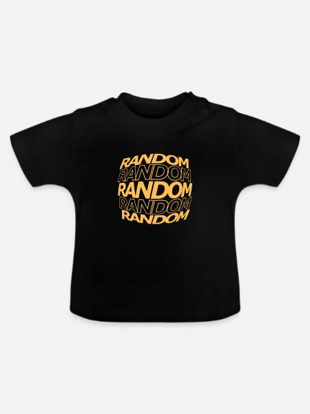 Zufällig lustig - Baby Bio-T-Shirt mit Rundhals - Schwarz