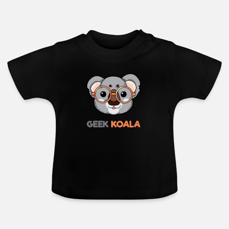 Geek Koala - T-shirt bio col rond Bébé - noir