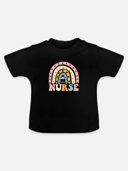 Arzthelferin Krankenpflegerin Arztpraxis Assistent - Baby Bio-T-Shirt mit Rundhals - Schwarz
