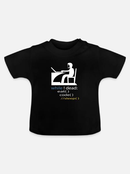 Softwareentwickler Programmierer Geschenk - Baby Bio-T-Shirt mit Rundhals - Schwarz