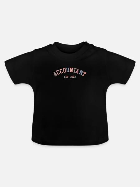 Buchhalter 2022 Buchhalter - Baby Bio-T-Shirt mit Rundhals - Schwarz