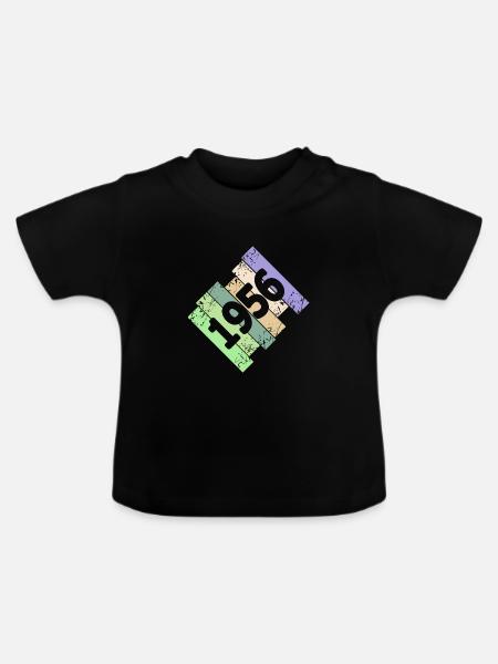 Kunstwerk 1956 - Baby Bio-T-Shirt mit Rundhals - Schwarz