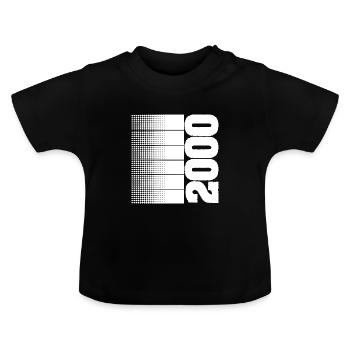 2000 - T-shirt bio col rond Bébé - noir - Devant
