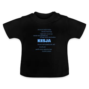 Proverbs Kesja - Baby Organic T-Shirt with Round Neck - black - Front