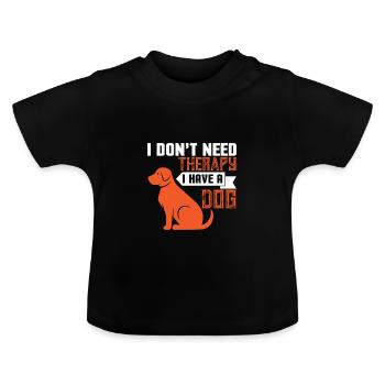 Amateurs de chiens, sports canins, école canine - T-shirt bio col rond Bébé - noir - Devant