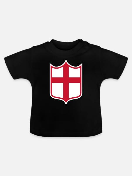 England - Baby Bio-T-Shirt mit Rundhals - Schwarz