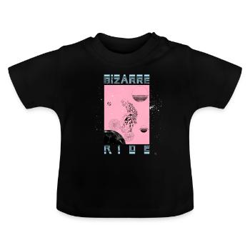 Couleur de trajet bizarre - T-shirt bio col rond Bébé - noir - Devant