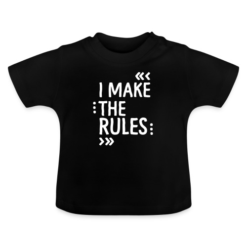 I make the rules - Baby Bio-T-Shirt mit Rundhals