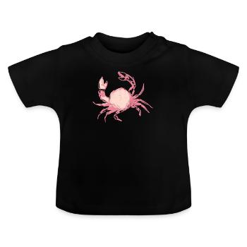 Crabe - T-shirt bio col rond Bébé - noir - Devant