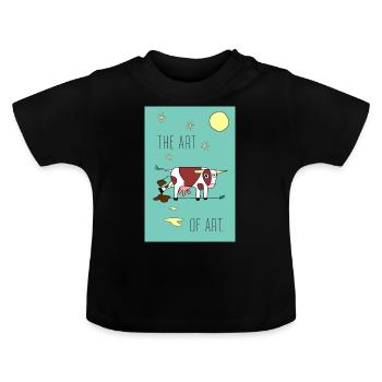 the ART of ART - Baby Bio-T-Shirt mit Rundhals - Schwarz - Vorne