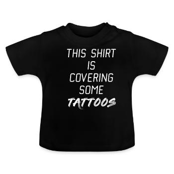 TATTOO - T-shirt bio col rond Bébé - noir - Devant