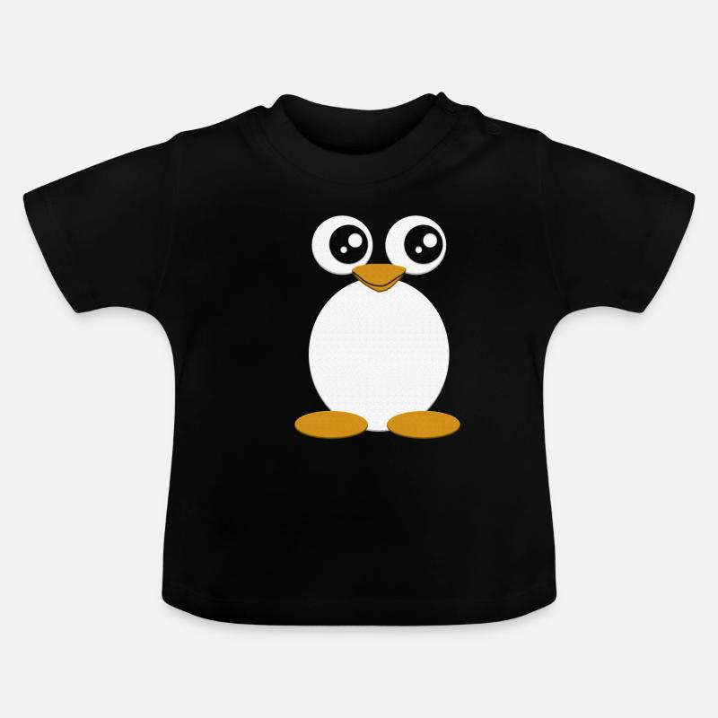 Pingouin - T-shirt bio col rond Bébé - noir