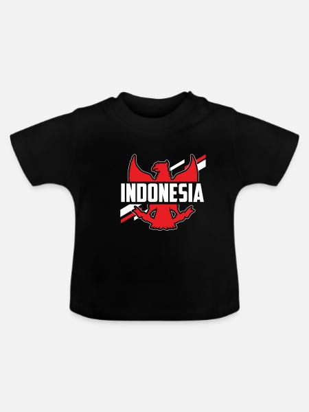 Indonesien - Baby Bio-T-Shirt mit Rundhals - Schwarz