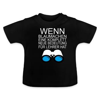 Funny satire AFD message portal Professeur cadeau - T-shirt bio col rond Bébé - noir - Devant