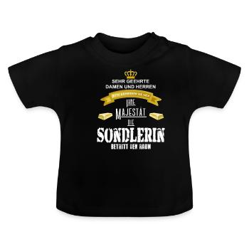 Magne Sondlerin - Sondeln - Sondeurs - Or - T-shirt bio col rond Bébé - noir - Devant