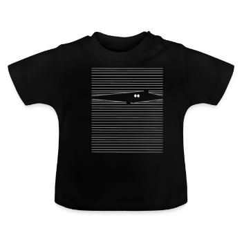 Rideaux de prison drôles - T-shirt bio col rond Bébé - noir - Devant