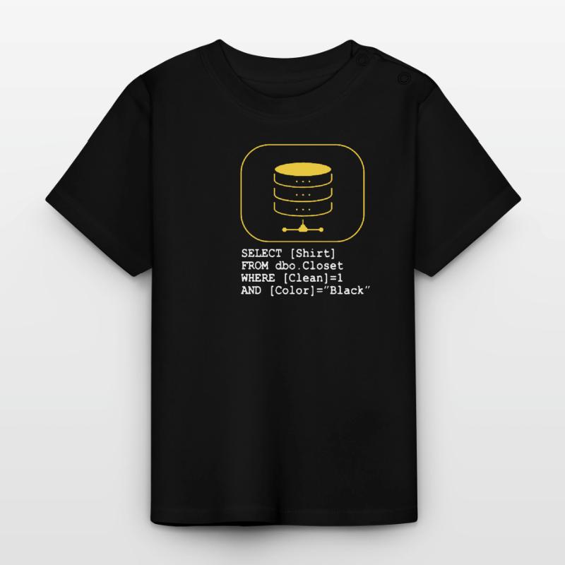 Code Datenbank SQL Sarkasmus Entwickler Geschenk Baby Bio-T-Shirt mit Rundhals