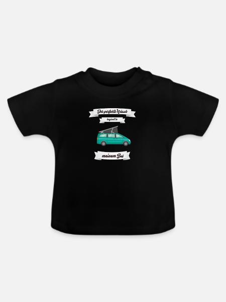 Mein Bus - Baby Bio-T-Shirt mit Rundhals - Schwarz