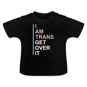 Lustiges Transgender Geschenk - Baby Bio-T-Shirt mit Rundhals - Schwarz - Vorne