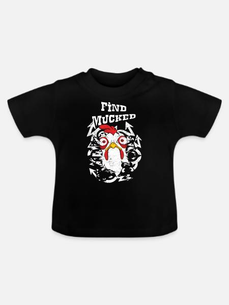 Finde Mucked Mind - Baby Bio-T-Shirt mit Rundhals - Schwarz