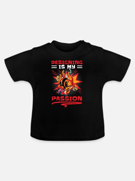 Retro Kunst Comic-Strips Boom - Baby Bio-T-Shirt mit Rundhals - Schwarz