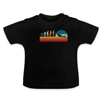 Diver Evolution Plongée & Plongée en Mer - T-shirt bio col rond Bébé - noir - Devant