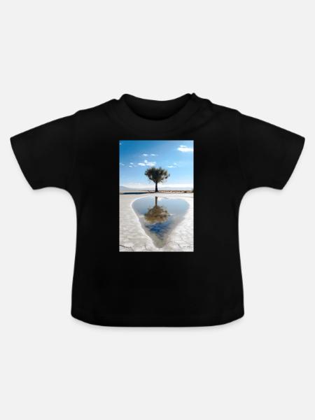 Leben - Baby Bio-T-Shirt mit Rundhals - Schwarz
