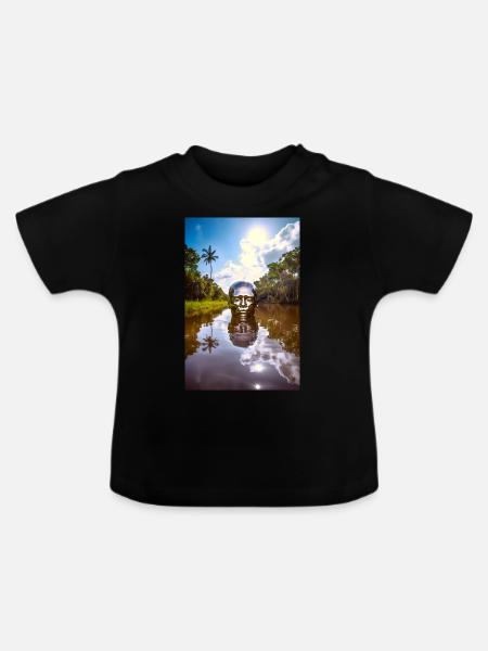 Amazonas - Baby Bio-T-Shirt mit Rundhals - Schwarz