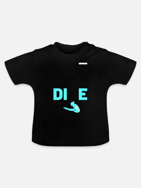 DIVE - Baby Bio-T-Shirt mit Rundhals - Schwarz